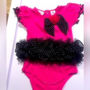 Pink tutu onesie